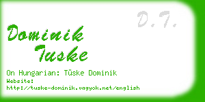 dominik tuske business card